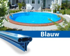 Staalwand Zwembad 5,00 X 1,50m (Lichtblauw 0,8mm)